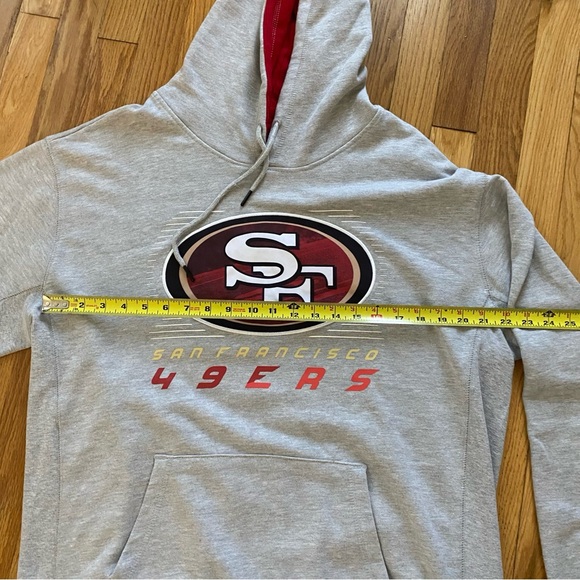 San Francisco 49ers Gray Hoodie Men’s XL NFL Team Apparel - Picture 3 of 7
